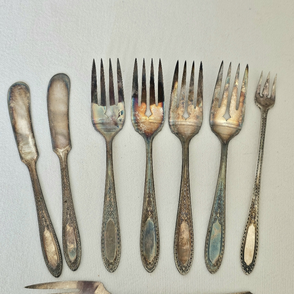 Wm A Rogers A1 Plus Silver Ramona 469 Cutlery Certificate Vintage Silverware - Picture 3 of 12